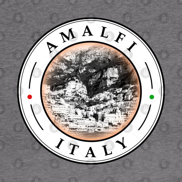 Amalfi Italy - circular design by AnturoDesign